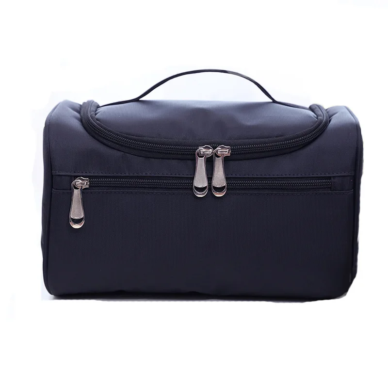 

Travel Simple Retro Cosmetic Bag Large Capacity Solid Color Oxford Cloth Wash Bag Large Size Portable Cosmetics Storage Bag