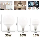 Светодиодная лампа без мерцания 220 В лампада светодиодсветильник ПА E27 20 Вт 30 Вт SMD 2835 Светодиодная лампа s светильник ing G60 G70 G80 G95 энергосберегающие лампы