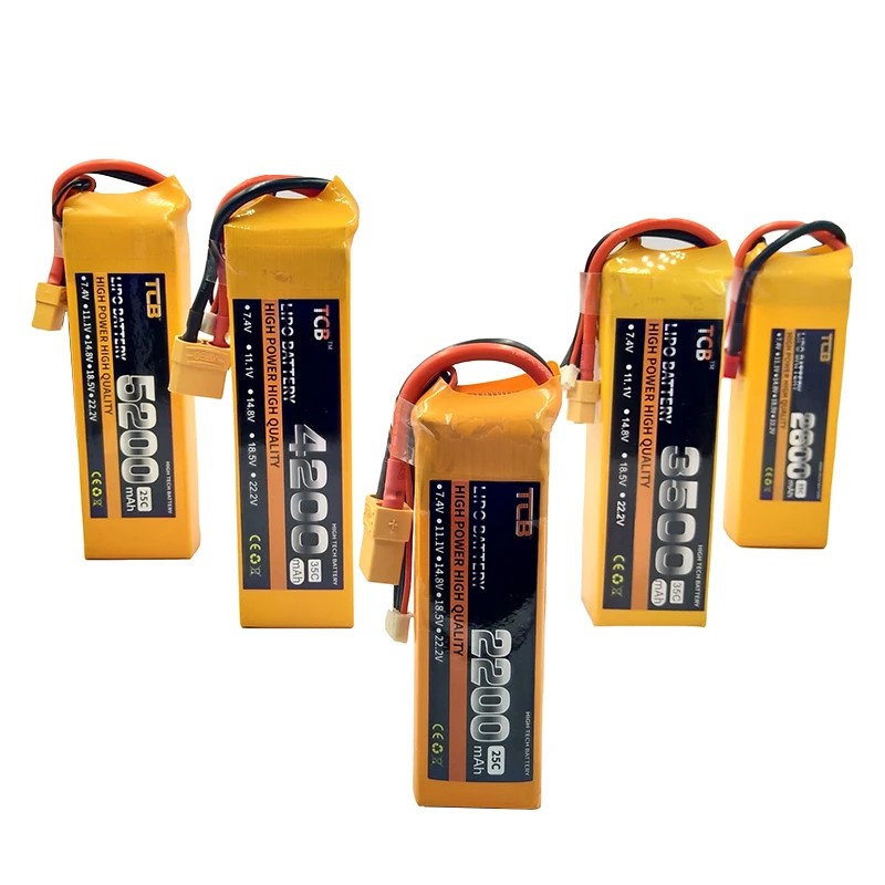 TCB RC LiPo батарея 3s 11,1 V 2200mah 2600mah 3500mah 4200mah 5200mah 10000mah 25C 35C для RC самолета автомобиля лодки 3S батареи