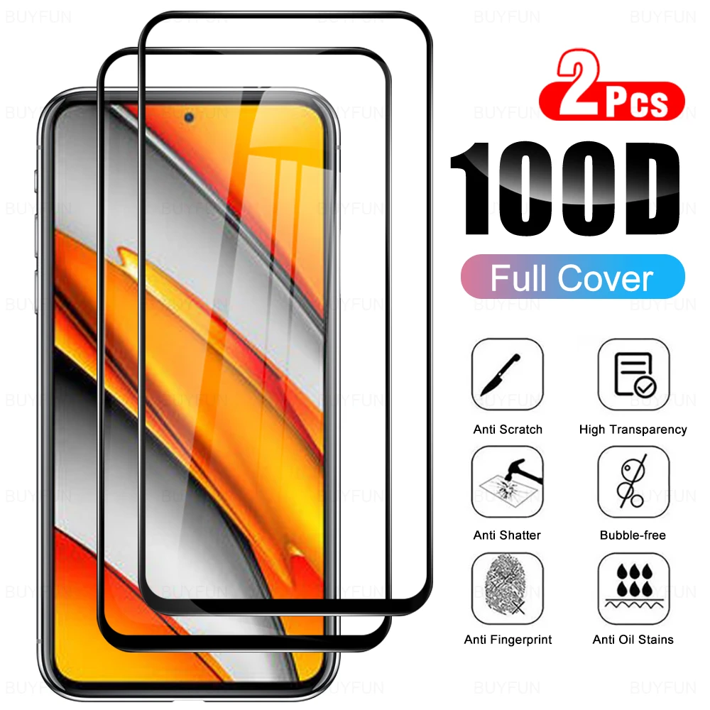 

Защитное стекло для Xiaomi Poco F3, 2 шт., закаленное стекло, защитная пленка на весь экран для Xiaomi Poco F 3 X3 X3Pro X3Nfc