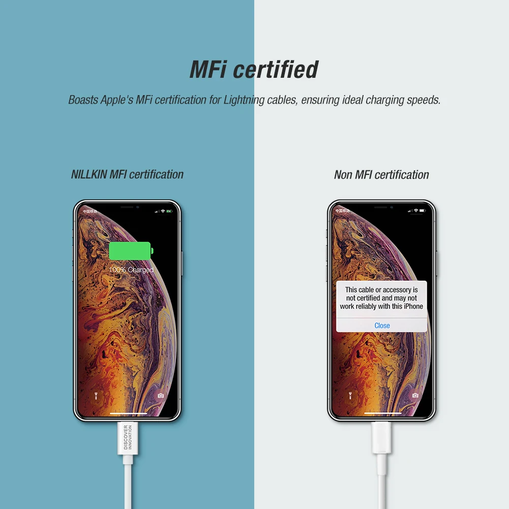 Nillkin Superspeed Usb кабель type-C для освещения 3A для iPhone X Xr Xs Max Быстрая зарядка с зарядным устройством type C PD для iPad Pro 10,5