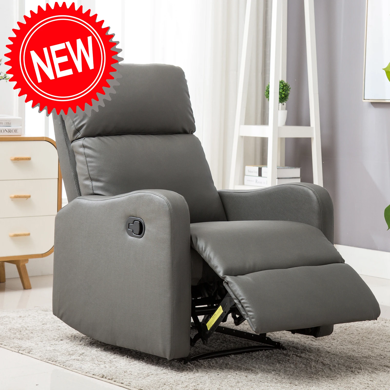 

Sofa furniture Lounge Relaxing Chair Armchairs Sofas Rocking Chair Recliner Manual Reclining Single Couch Wide Seat