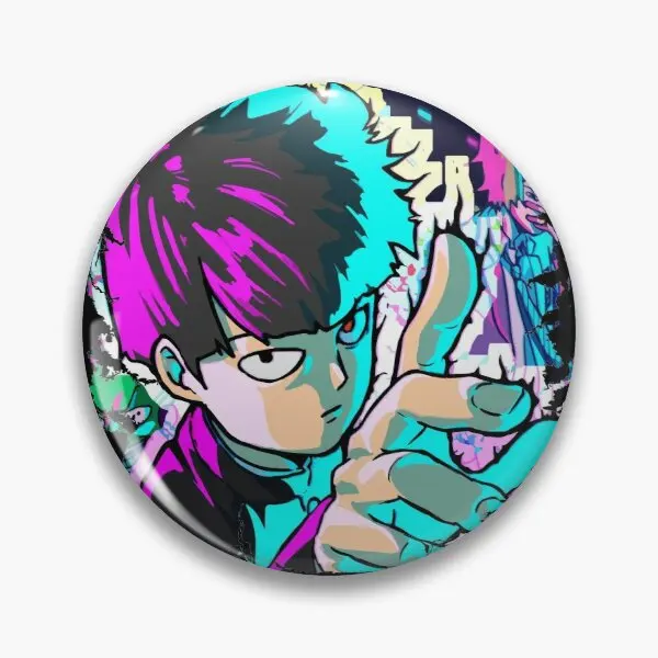 

Mob Psycho 100 Rage Customizable Soft Button Pin Gift Clothes Lapel Pin Collar Women Cute Jewelry Brooch Cartoon Fashion