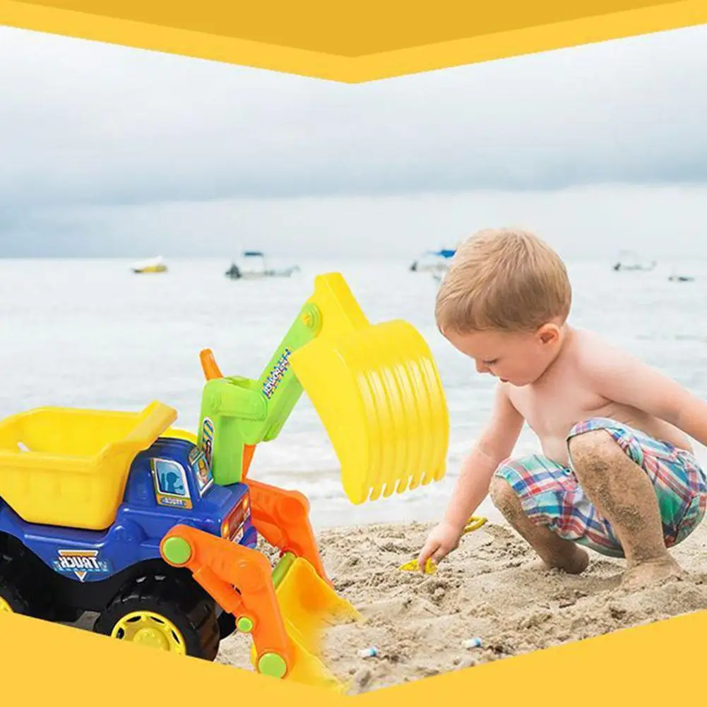 

Babies Beach Engineering Vehicles Construction Vehicles Truck Sand Dig Seaside Toys Excavator Summer Shovel Toy Water Bull W3B3
