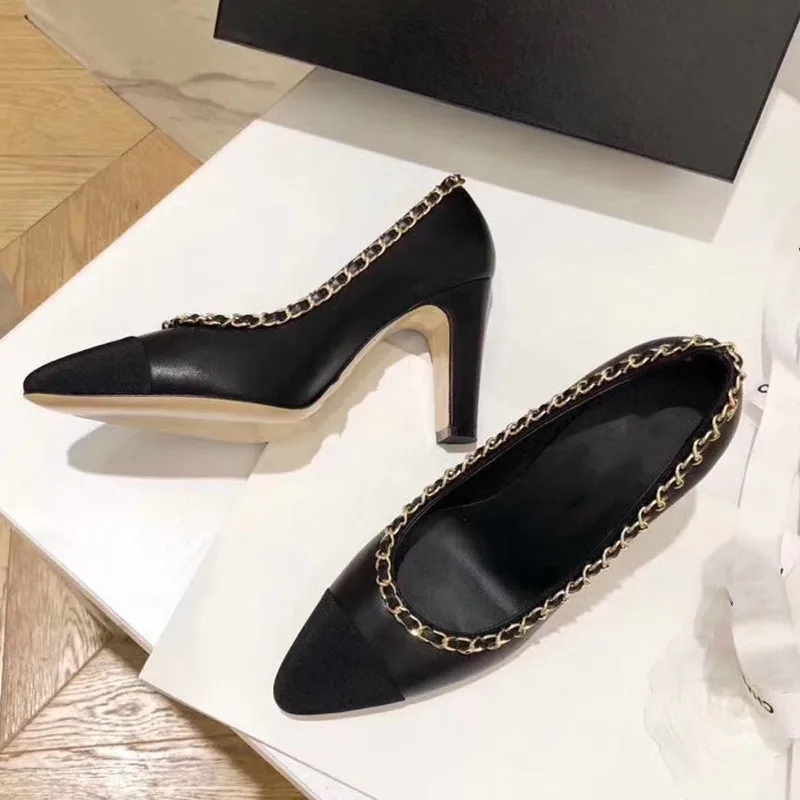 

Prowow Women High Heels Patchwork Classic Design Mixed Colors Luxury Brand Fashion Woman Shoe Designer