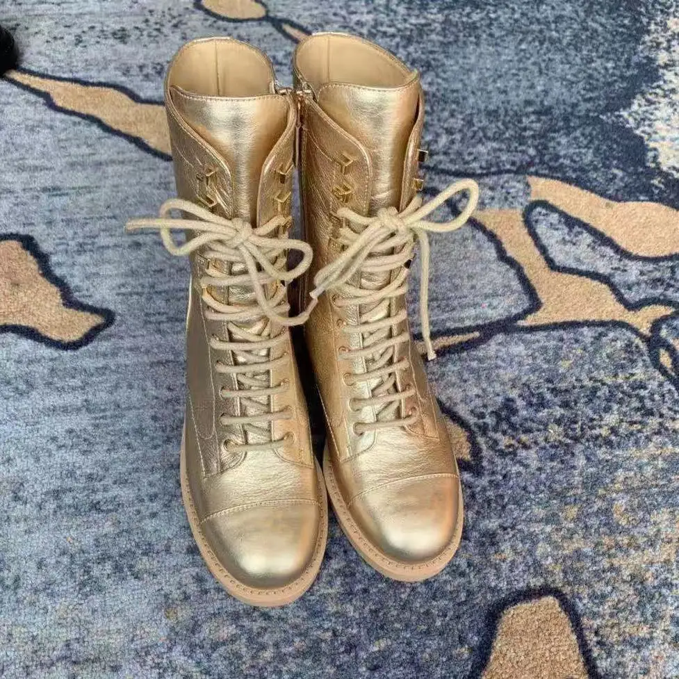 Элегантные женские Ботинки martin до середины икры из коровьей кожи коллекция 2019