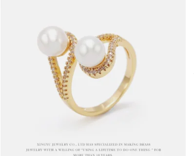 

DR2094 Elegant 2 color enamel zirconia stone ring 925 Sterling Silver for women wedding ring
