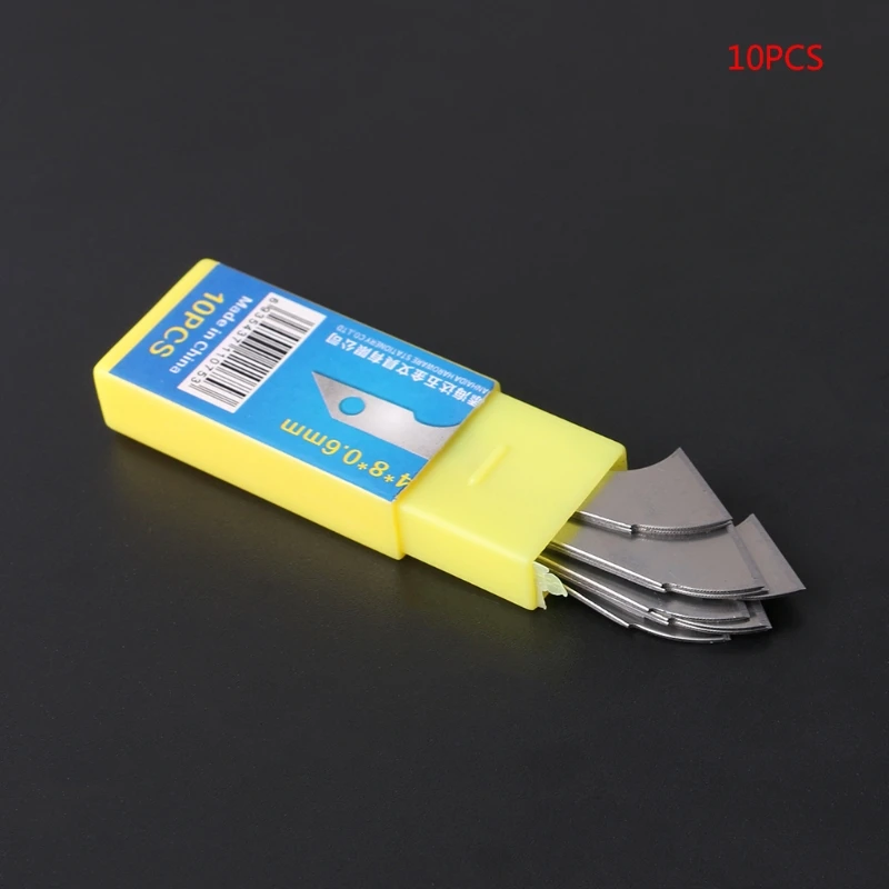 Лезвие для ножа с острым крючком 10 шт. резки акриловых пластин | Канцтовары офиса