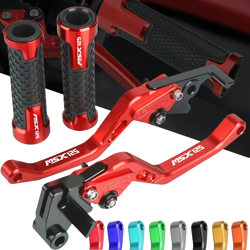 

Motorcycle Accessories CNC Brake Clutch Levers Handlebar knobs Handle Hand Grips For Honda MSX125 MSX 125 2014 2015 2016 2017