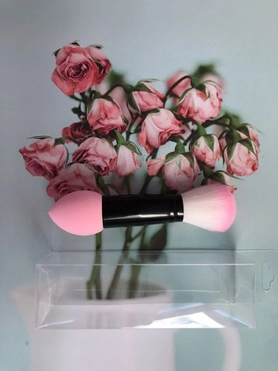 1 шт. профессиональная румяна кисти нейлоновые для макияжа с двумя головками