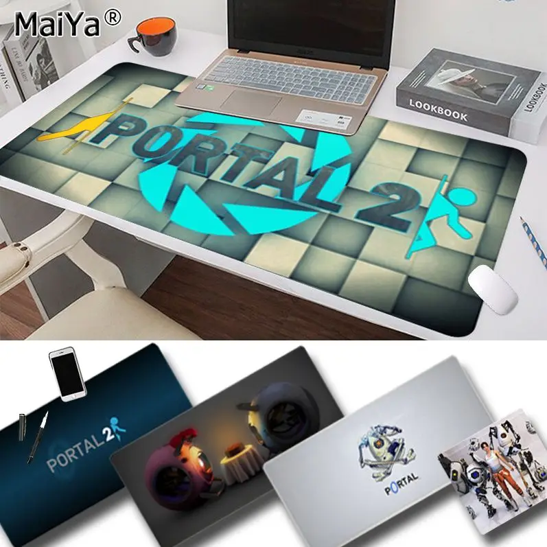 

MaiYa portal 2 Cool Rubber PC Computer Gaming mousepad Size for Game Keyboard Pad for Gamer