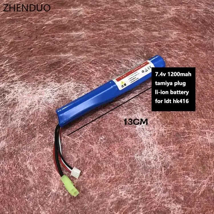 Литий ионный аккумулятор ZHENDUO Mini Tamiya для LDT HK416 MP5 перезаряжаемые батареи