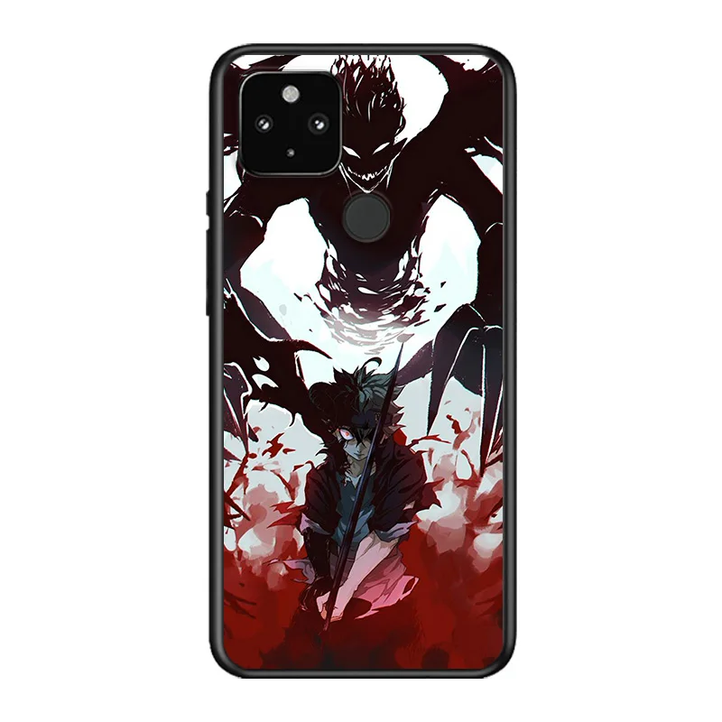 

Anime Black Clover Soft TPU Silicone Black Cover For Google Pixel 5 4A 5G 4 XL Phone Case