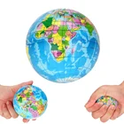6,3 см карта мира земляной шар антистресс шар сенсорный СДВГ аутизм вспененный Сжимаемый мягкий мешочек филлеры детские игрушки