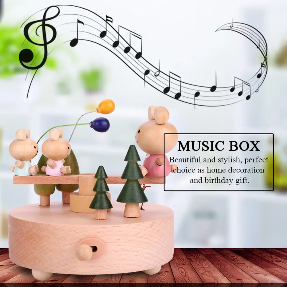 Винтажная Деревянная Музыкальная Коробка деревянные поделки изысканный подарок