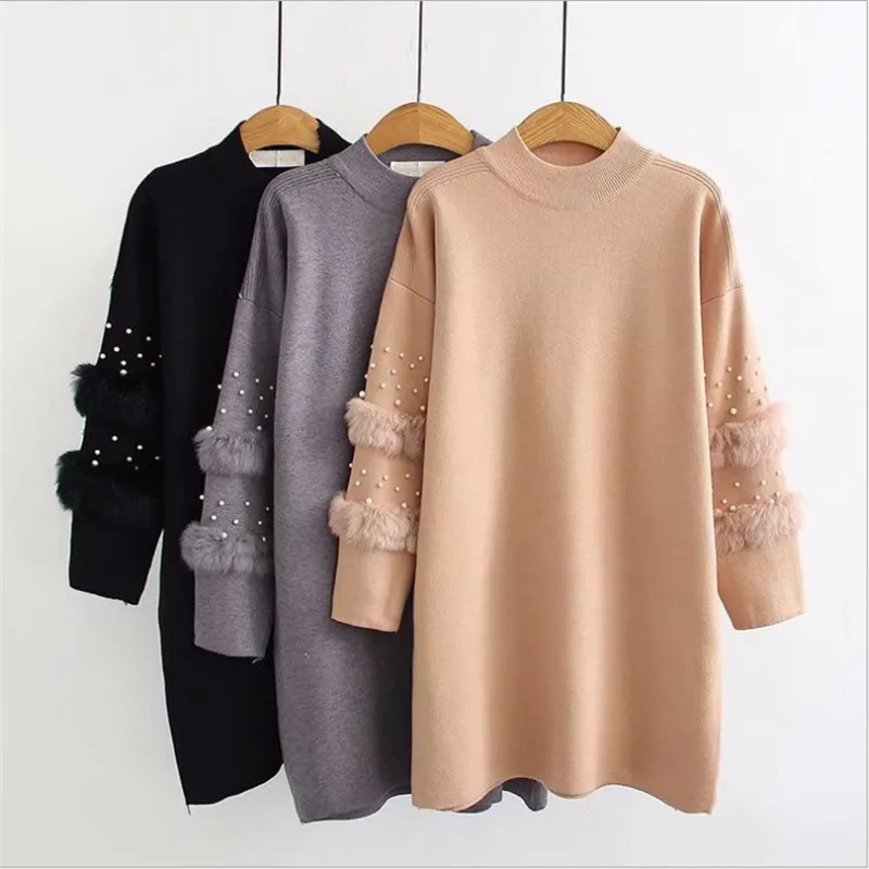 2021 Female Knitted O-neck New Fashion Pullovers Long Sleeve Autumn And Winter Sweater | Женская одежда