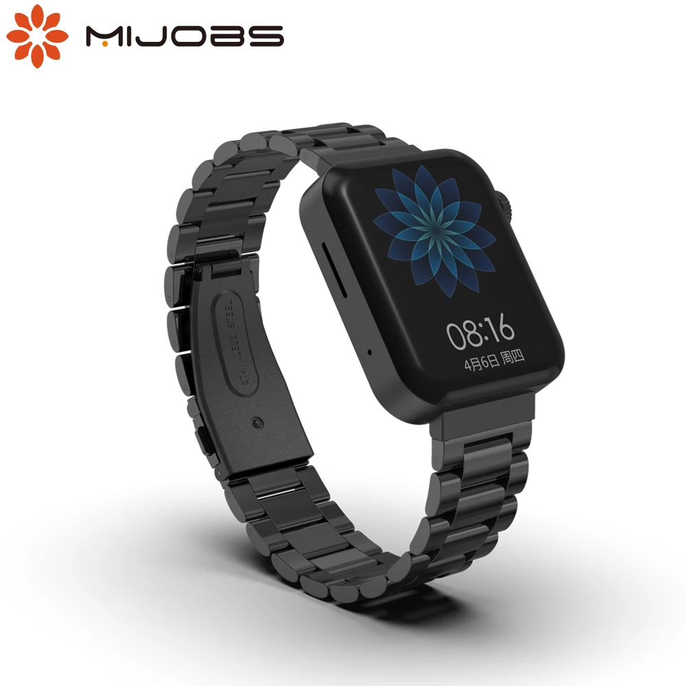 

For Xiaomi Mi Watch Strap With Connector Leather Watch Band Metal Bracelet Perfect Match Silicone Replacement Accessories