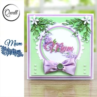 qwell word mum metal cutting dies for scrapbooking and card making paper embossing craft new 2019 die cuts