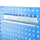 Настенный держатель для сверл, 390 мм, крючки для электрических дрелей, подвесная стойка для хранения инструментов, стальной органайзер для мастерскойгаража