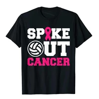 volleyball pink ribbon breast cancer awareness shirt printed on tops tees cotton mens t shirt holiday graphic kawaii