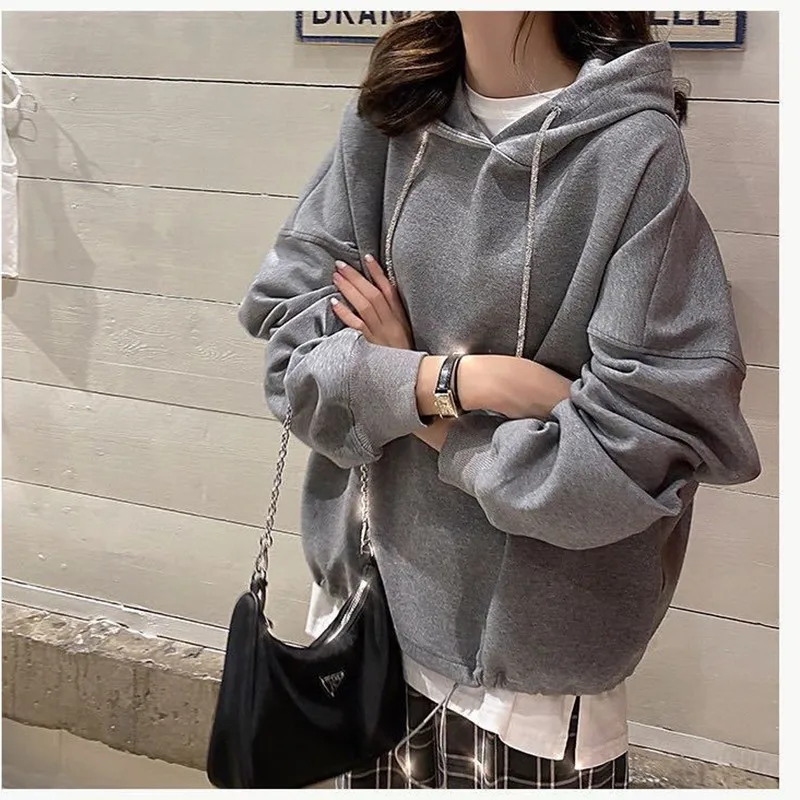 

Sweatershirt Hoodies for Women Basic Oversized Letter Hoodies Long Sleeve Warm Sweater Shirt Tops Cool Brandy Hoodie Sweater New