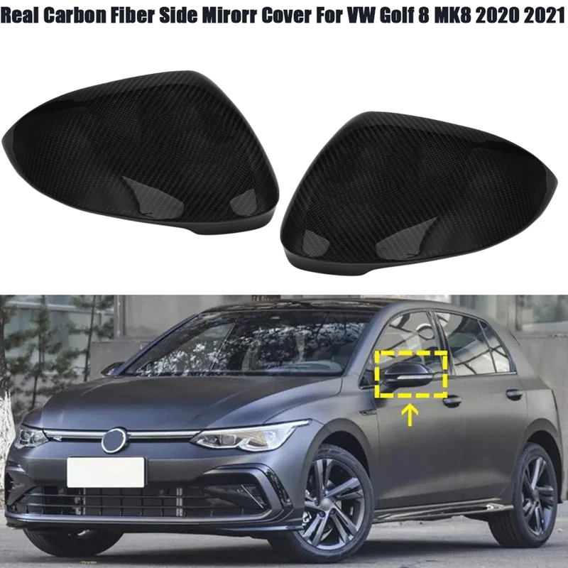 

Чехол для зеркала заднего вида из углеродного волокна для Golf 8 MK8 2020 2021