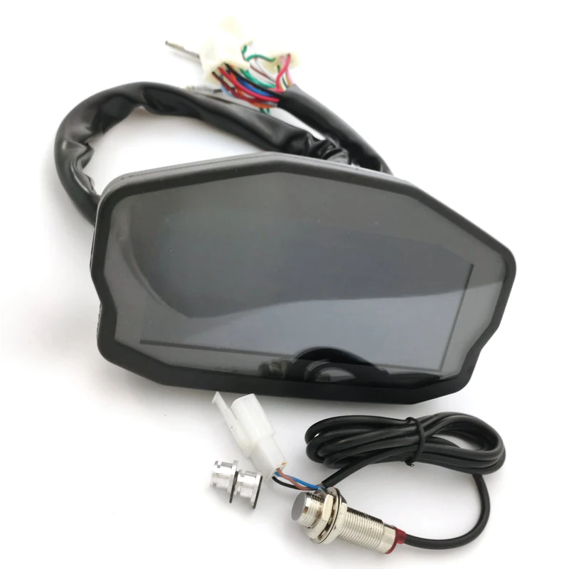 

Motorcycle LCD Digital Speedometer Odometer Backlight Durable for 2 4 Cylinder M8617