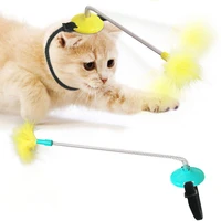 cat toy collar dog small funny feather teasing stick interactive dog toys training kitten puppy suppliers