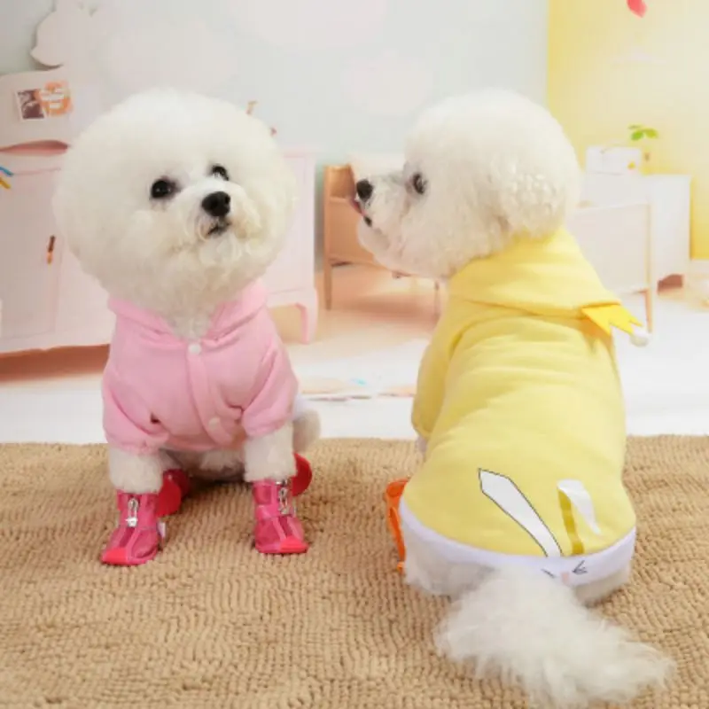 Pet новые зимние теплые 2 брюки с широкими штанинами на пуговицах пальто для собак