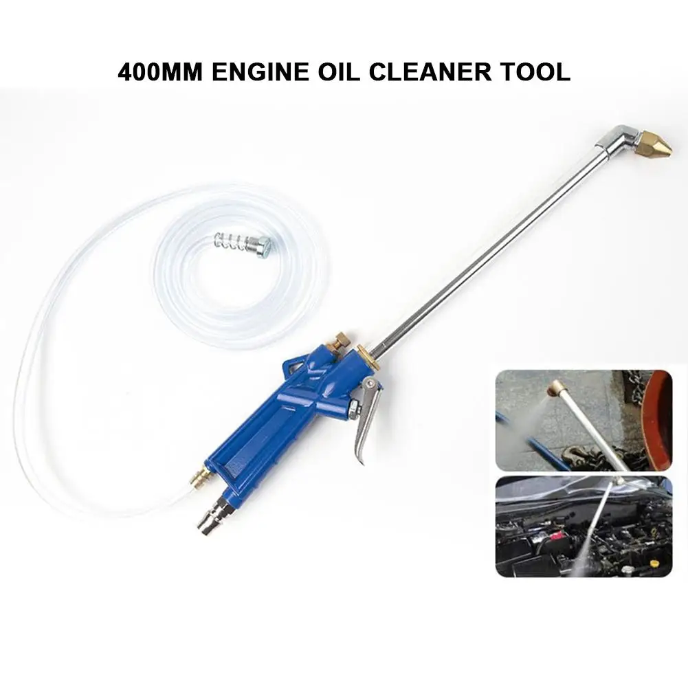 

400mm Engine Oil Cleaner Tool Car Auto Water Cleaning Sprayer Pneumatic Tool With 120cm Hose Machinery Parts Alloy Engine Care