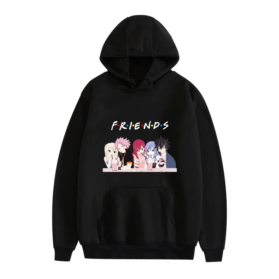 

2021 New Friends Children's Clothing Girls Autumn and Winter Long Sleeve Active Suits Letter Print Pullover Fleece Hoodies