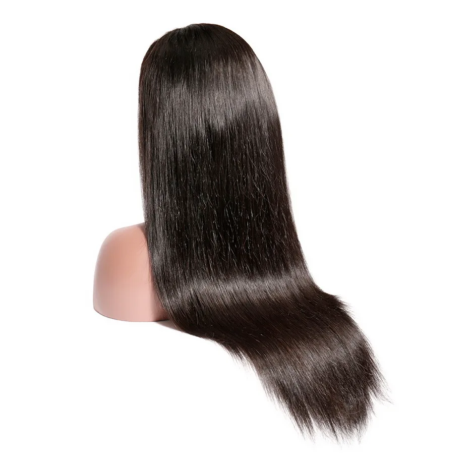 Stema взрыва парик человеческих волос Remy 150 Плотность 13x4 прямые Синтетические волосы на кружеве парики с челкой для Для женщин длинные 8-30 дюймов парик отбеленные