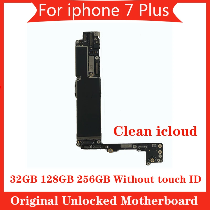 

For iphone 7p 7 plus good tested motherboard without touch ID Original unlocked logic board for iphone 7P 7 Plus IOS System