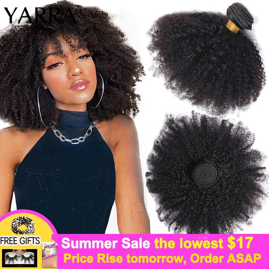

Brazilian Afro Kinky Curly Human Hair Bundles 4b 4c Afro kinky Bulk Human Hair Weave Bundle Deal Hair Extensions Wholesale Yarra