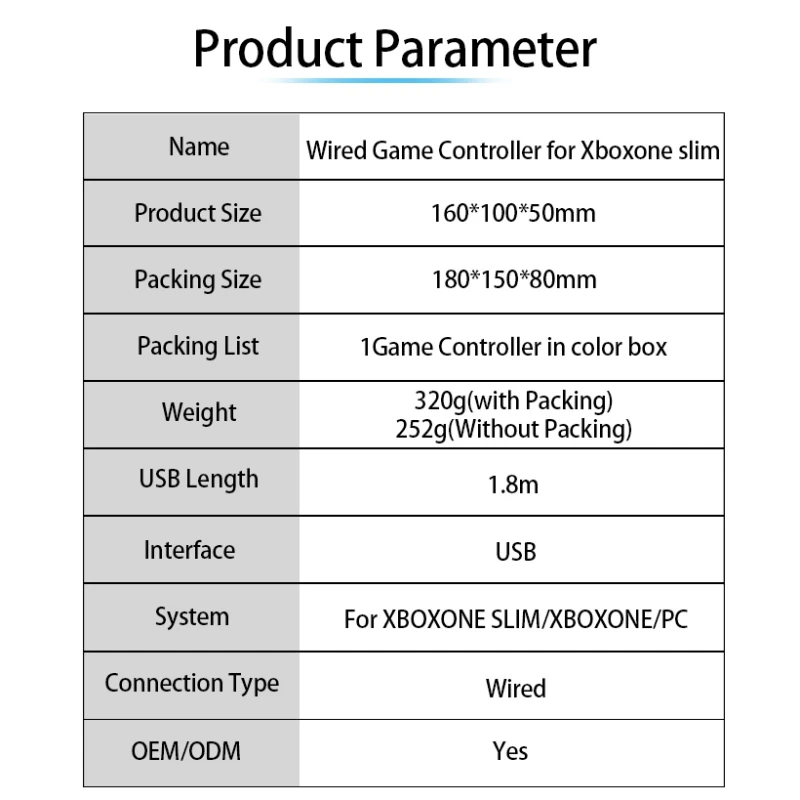 

Newest USB Wired Gamepad For Xbox One/One S/One X Controller For Windows 7/8/10 Microsoft PC Controller Support For Steam Game