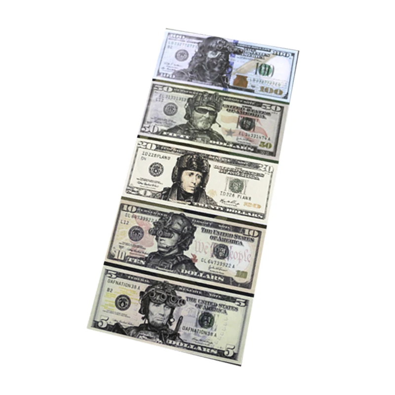 Наклейки в виде тактических долларов 5/10/20/50/100 США чемодан блокнот Канцтовары