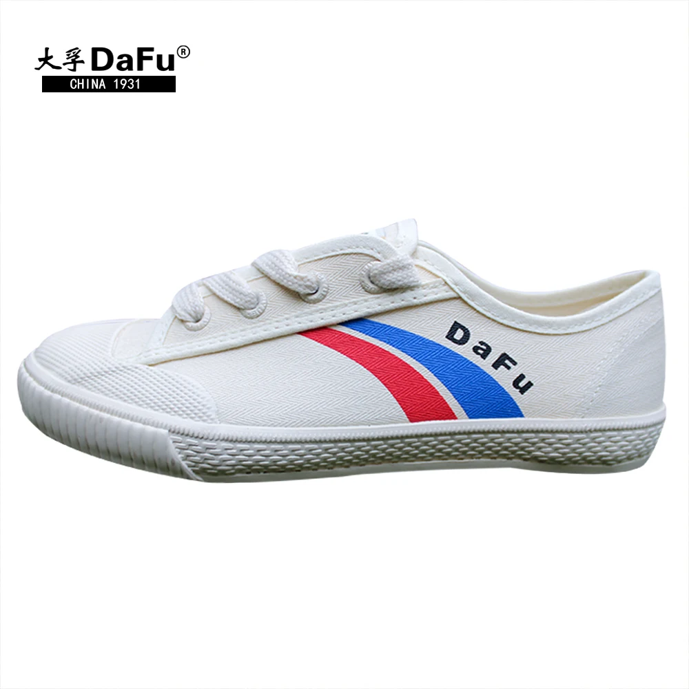 

DaFu Shoes Kung fu Canvas Shoes Men and Women Sneakers Low Classic Skateboarding White Shoes