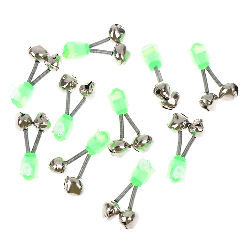 5/10 шт. сигнализационная сигнализация для ловли рыбы Удочка колокольчики зажим