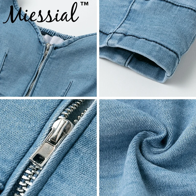 Miessial Denim off shoulder sexy crop top Lantern sleeve short tube tank women Zipper elastic party female streetwear |