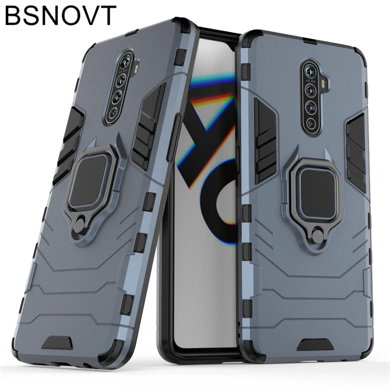 for oppo realme x2 pro case cover magnetic armor finger ring anti knock case for oppo realme x2 pro cover for oppo realme x2 pro free global shipping