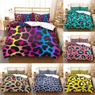Домашний текстиль, роскошный 3D леопардовый принт, 23 шт., удобный пододеяльник, наволочка, комплекты постельного белья, размер ЕССШААвстралии