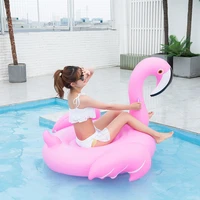 150105cminflatable flamingo floating row for pool adult swimming ring float swim circle toys beach party supply