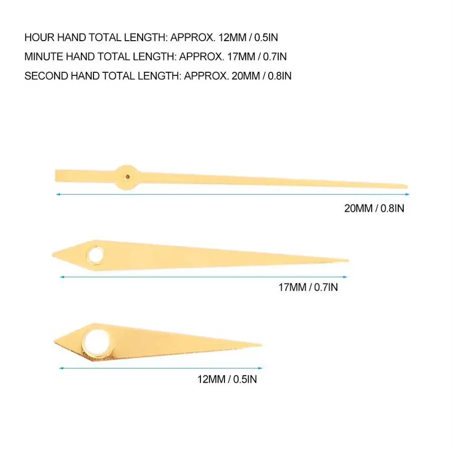 Чехол для часов хранения 8600 золотые часы с минутной секундной стрелкой иглы