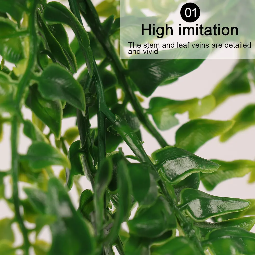 5 вилок искусственные листья пластиковые растения лоза стены висит сад гостиная