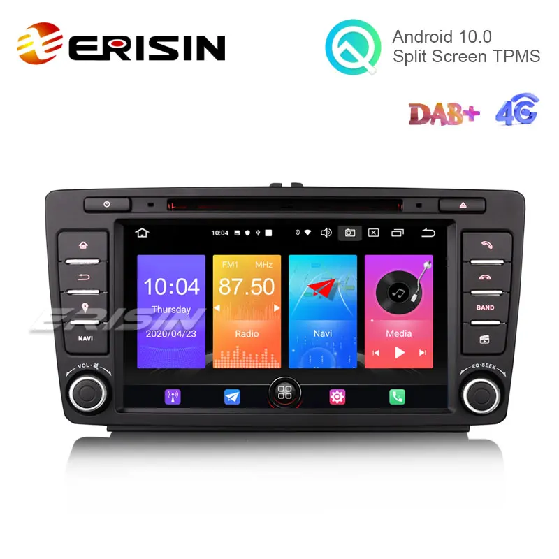 Erisin 2726 8 &quotAndroid 10 0 автомобильный DVD плеер GPS WiFi Apple CarPlay DAB автомобильное радио для