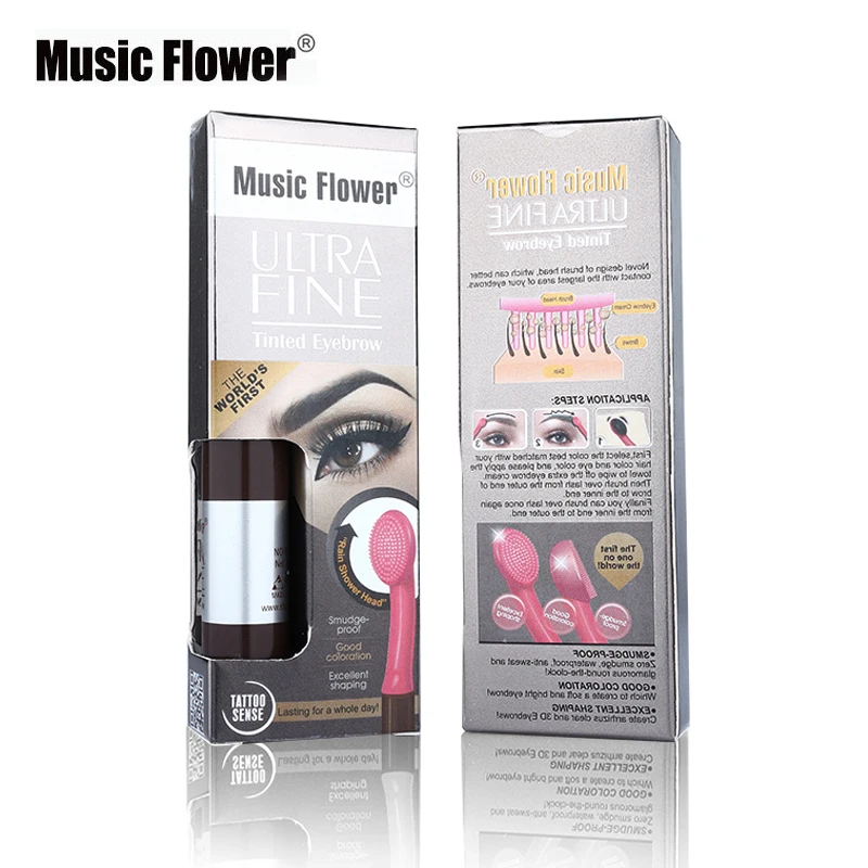 Новейший ультратонкий тонированный крем для бровей брендовый музыкальный