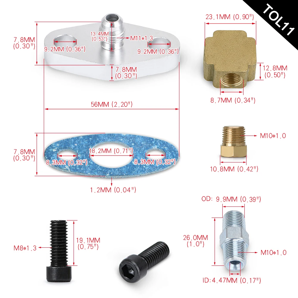 WLR RACING T3 T4 T3/T4 T70 T66 TO4E турбо линия подачи масла возврата слива комплект TOL21|kit blue|turbo