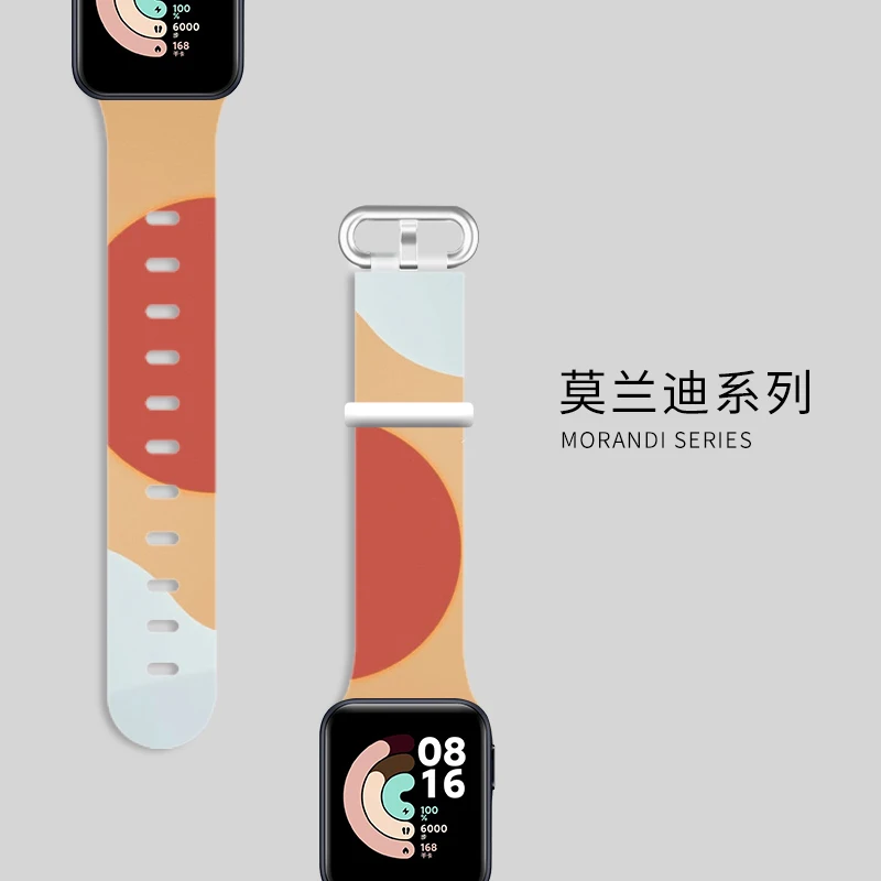 Цветной ремешок Morandi для XiaoMi Mi Watch Lite силиконовый сменный часов