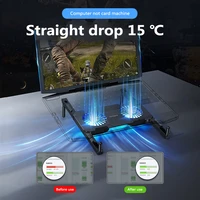 tablet stands laptop desk foldable holder support dual cooling fan notebook computer stand tablet accessories