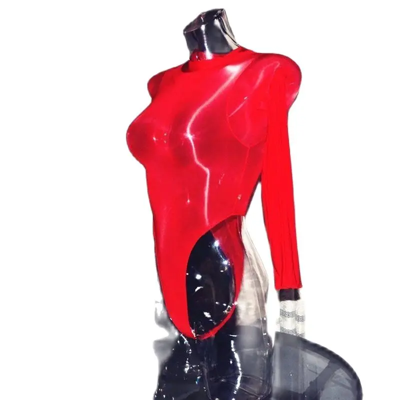 Глянцевые стринги с высоким вырезом бикини боди чулки сексуальное эротическое